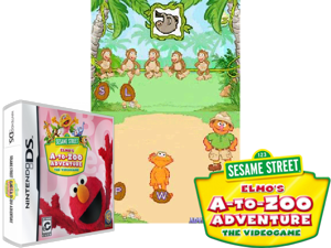 123 Sesame Street - Elmo's A-to-Zoo Adventure - The Videogame (Australia) Cover